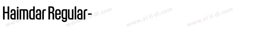 Haimdar Regular字体转换 Haimdar Regular字体转换